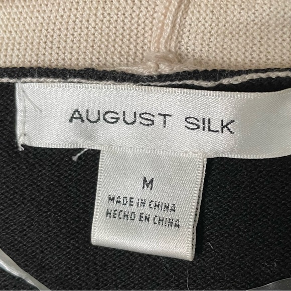 August Silk drape front open cardigan - Picture 3 of 5